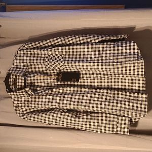 Men's plaid button down shirt
